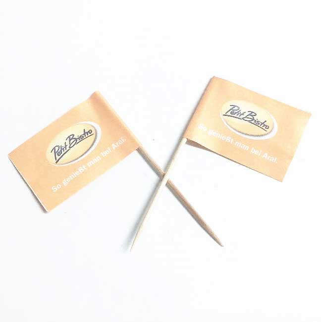 customized corporate flag toothpicks