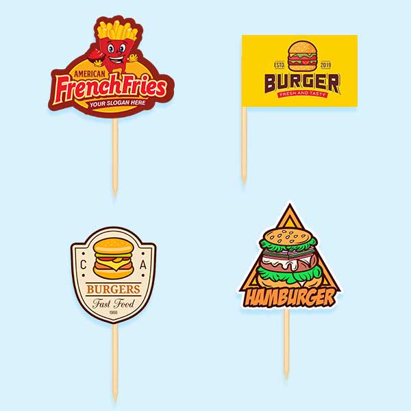 Custom Flag Toothpicks for Food and Drink